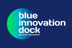 blue innovation dock - Logo by boot Düsseldorf