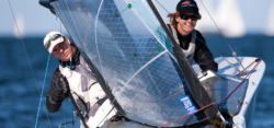 Smiling woman and man on sailboat | Copyright @ Andrea Francolini